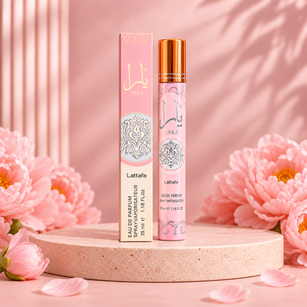 yara 35 ml spray included in the six-piece gift set