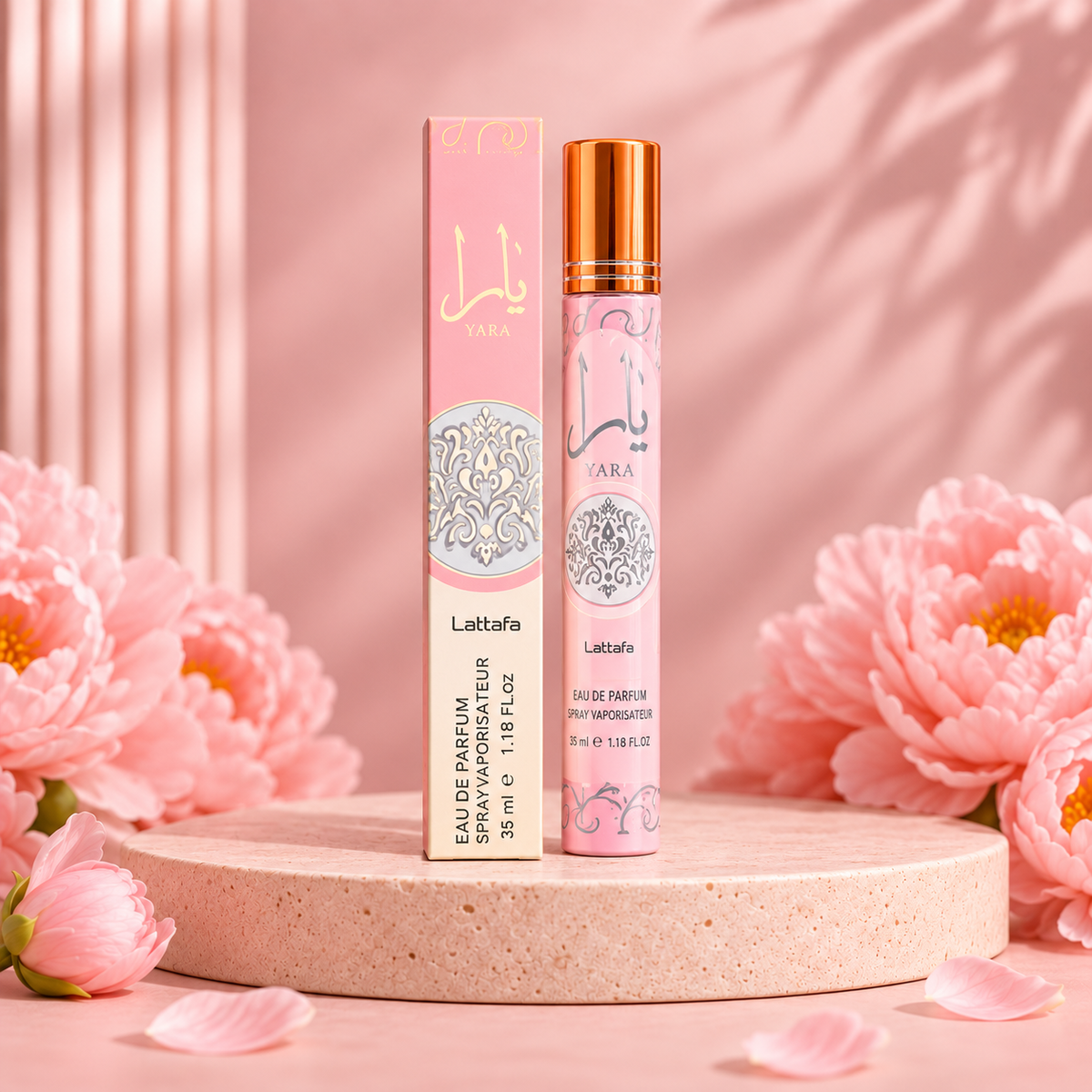 yara 35 ml spray included in the six-piece gift set