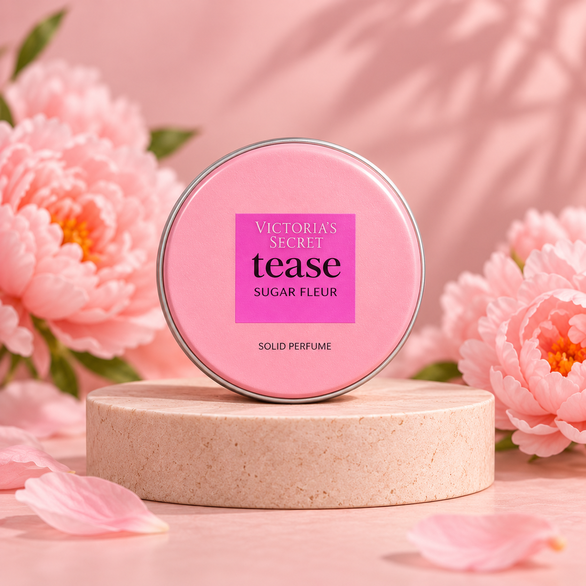 Solid perfume tease sugar fleur — one selected tin